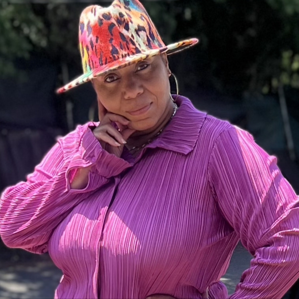 Multicolor Leopard Print Fedora - image 2